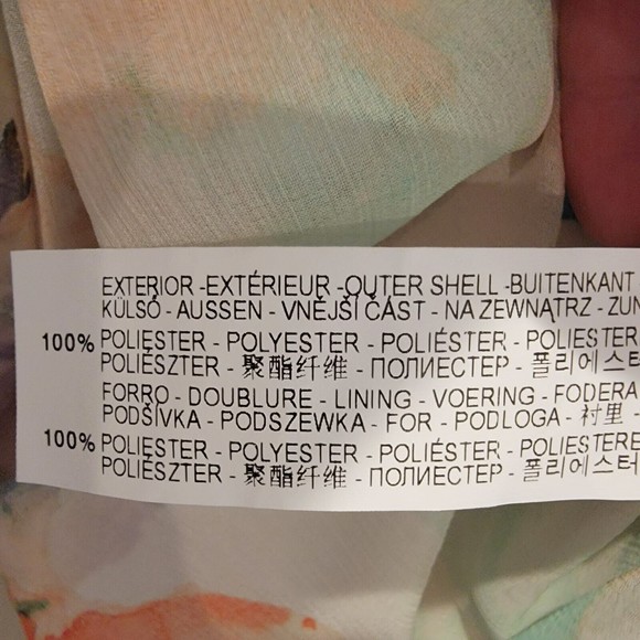 Zara Basic Women's Size Small Watercolor Koi Fish Spaghetti Strap Dress - Picture 7 of 10